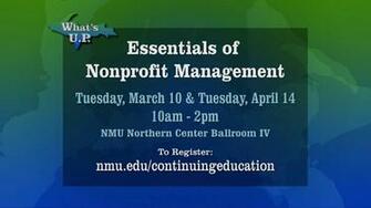 What S U P Essentials For Non Profit Management Season Pbs