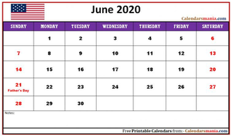 Monthly The United States Usa Holidays Calendar