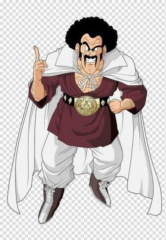 Mr Satan Chi Goku Videl Majin Buu Satin Transparent