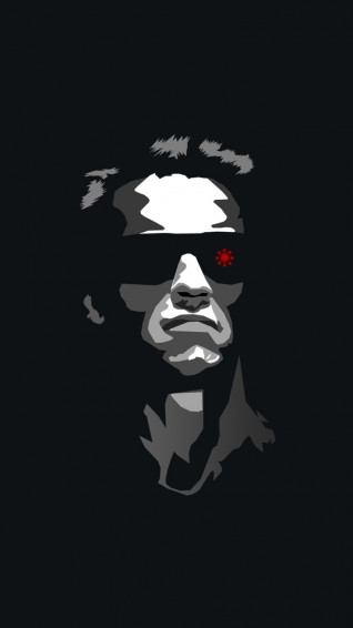 Dark Terminator Vector Wallpaper Movie Poster Art Pop