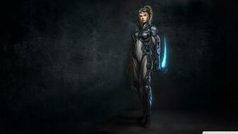 Ii Ghost Nova Artwork Female Warriors HD Wallpaper