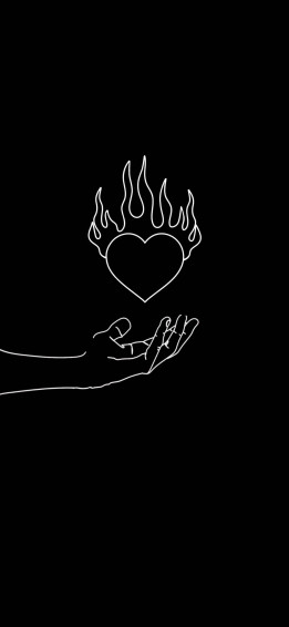 Aesthetic Black Heart A Symbol Of Protection And Inner