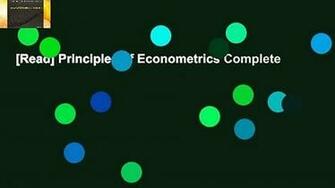 Read Principles Of Econometrics Complete Video Dailymotion
