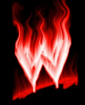 Wwe Logo On Fire By Jlpm