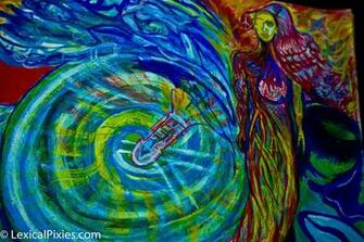 Displaying Image For Trippy Alice In Wonderland Background
