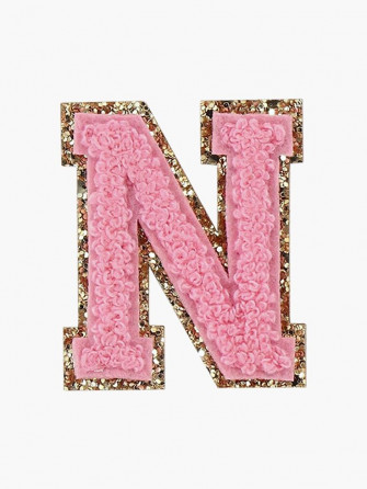 Preppy Pink Varsity Letter N Sticker By Ktp100