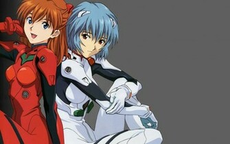 Asuka Langley Sohryu And Rei Ayanami Neon Genesis Evangeli Wallpaper