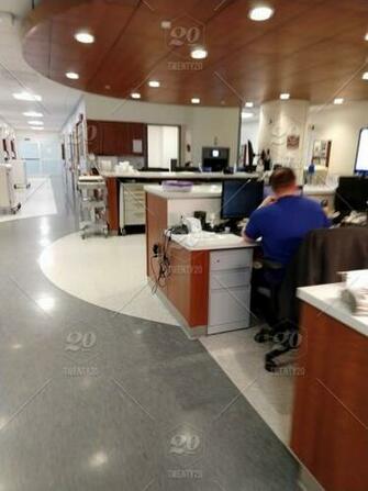 Modern Er Emergency Room Nurses Station Real People Human
