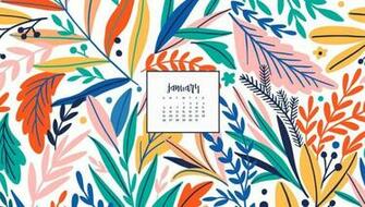 Desktop January Calendar Wallpaper In