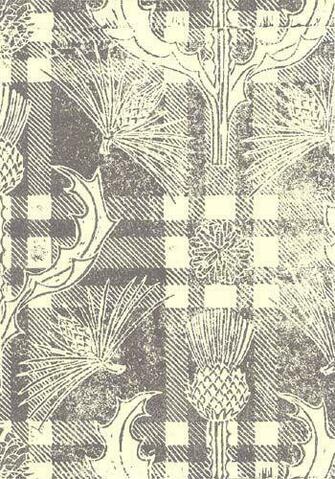 Katherine Morris Handprinted Wallpaper Scots Thistle