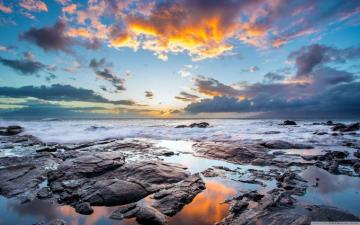 Sunset Maui Hawaiian Island Ultra HD Desktop Background Wallpaper