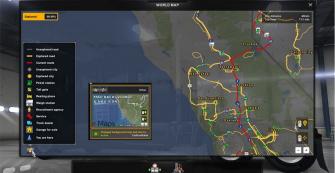 Background Map And Nav Icons Gps Route Advisor For