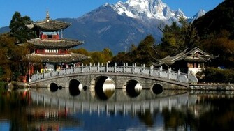 Wallpaper Japan Bridge Crossing Architecture