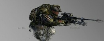 Wallpaper Halo Soldier Gun Jun Dual Monitor