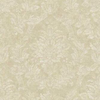 Wallpaper Damask Distressed