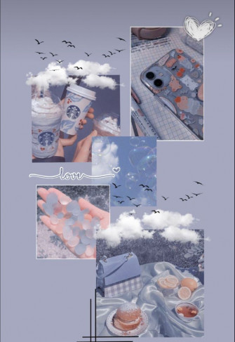 Aesthetic Blue Wallpaper In