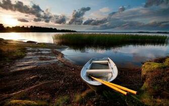 Fishing Boats Desktop Wallpaper This