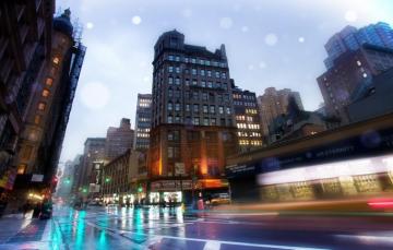 Wallpaper New York Usa Broadway Nyc Slick Streets
