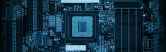 Chip Computer Microchip Processor Wallpaper Background Dual Wide