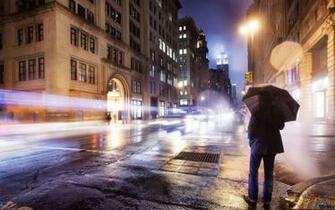 Spring Night In New York X Widescreen Desktop Wallpaper
