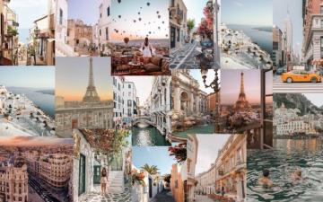 Travel Aesthetic Desktop Wallpaper