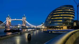 Wallpaper Tower Bridge City Hall London England