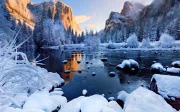 Sunny Winter Day At The Mountains HD Wallpaper