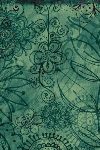 Green Patterns iPhone HD Wallpaper