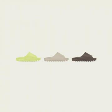 Foot Locker Adidas Yeezy Slides In Green Glow Pure Soot