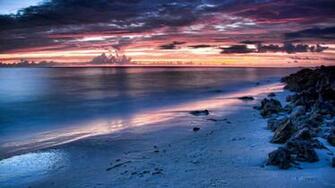 Sunset Cloud Beach Wallpaper Stream