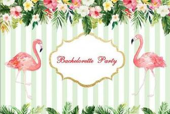 Floral Flowers Hawaii Summer Day Flamingo Bachelorette Party