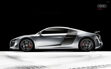 Silver Audi R8 Side Wallpaper Car