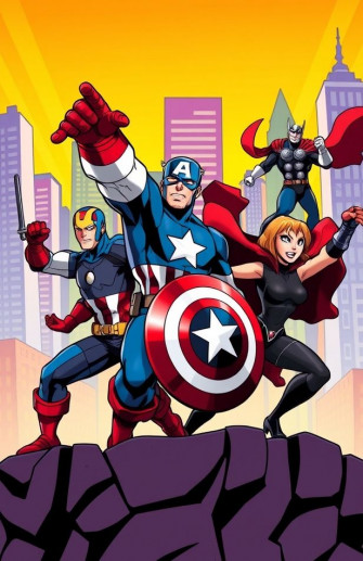 Avengers Cartoon Wallpaper