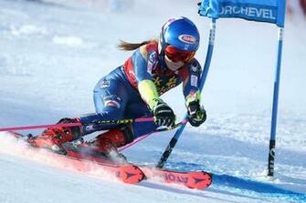 Mikaela Shiffrin Stills At Fis Alpine Ski World Cup Giant