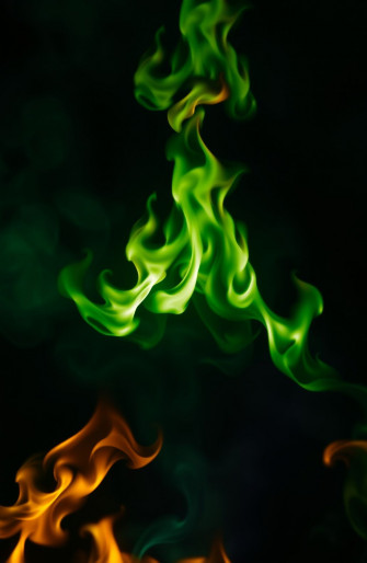 Green Flame Wallpaper