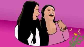 Friends Forever Girls Laughing Barbaras HD Wallpaper