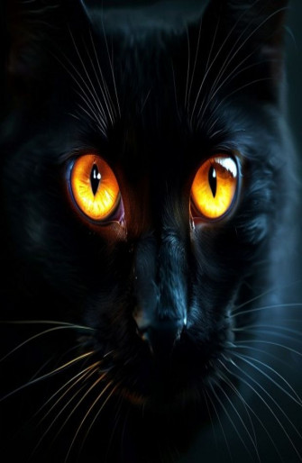Black Cat Eyes Wallpaper