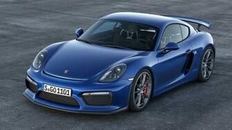 Blue Porsche Cayman Gt4 Wallpaper