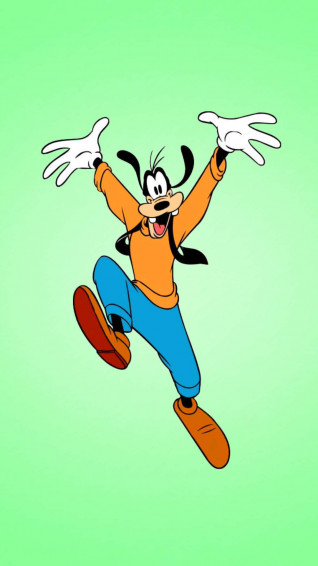 iPhone Disney Goofy Green Wallpaper
