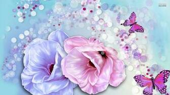 Butterflies And Roses Wallpaper Walldevil Best HD Desktop