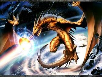 Wallpaper Dragon City Anime Gold Planet