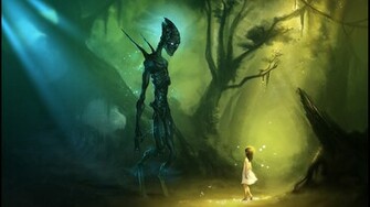 Alien Computer Wallpaper Desktop Background Id
