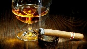 Tobacco Bokeh Smoke Smoking Cigar Drink Alcohol Drinks Glass Wallpaper