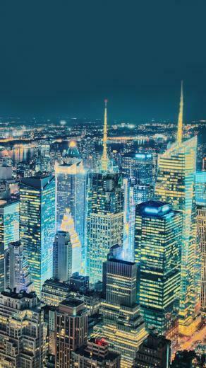 Over New York iPhone 5s Wallpaper