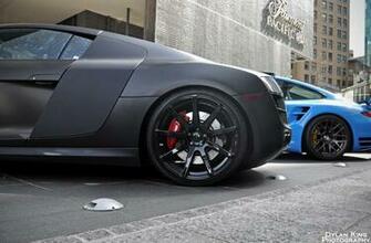 Cars Audi R8 Matte Wallpaper Black