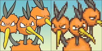 Dodrio Sprite HD By Crazytree101