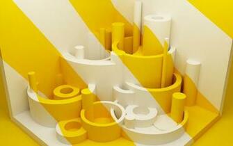 Yellow And White Striped Wallpaper HD Fine