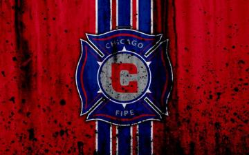 Wallpaper 4k Fc Chicago Fire Grunge Mls Art Eastern