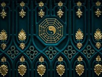 Wallpaper Bagua Map Yin Yang Door UHD 5k Picture Image