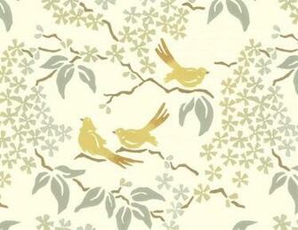 Birds Wallpaper Pale Yellow Contemporary By Galbraith